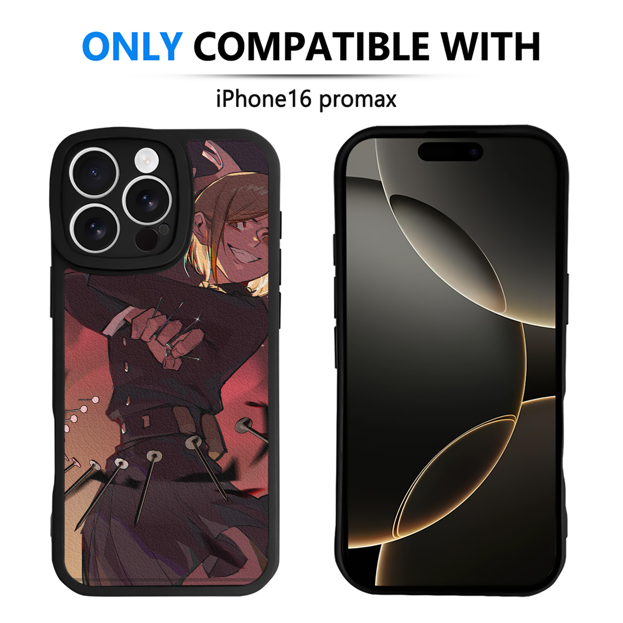 （画像用） 呪術廻戦 Jujutsu Kaisen 【iPhone 16シリーズ対応】シリコンスマホケース（レザー調） 材質：シリコン